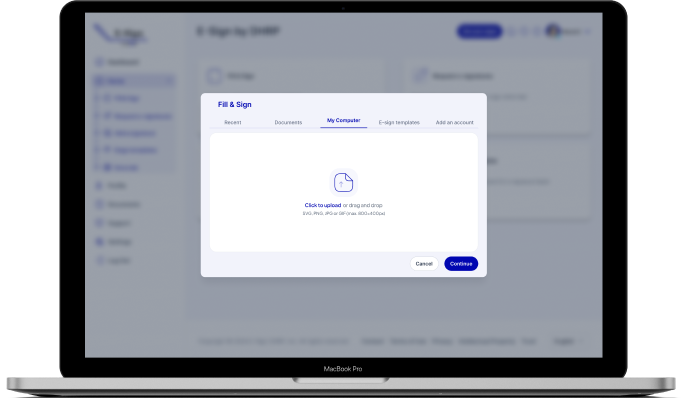 fill and sign with mockup